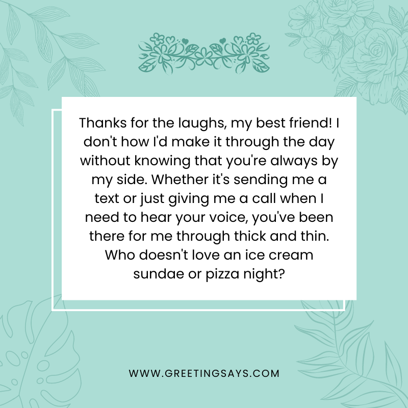Funny Thank You Messages for a Friend