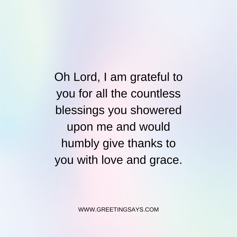 Sunday Morning Prayer for Gratitude