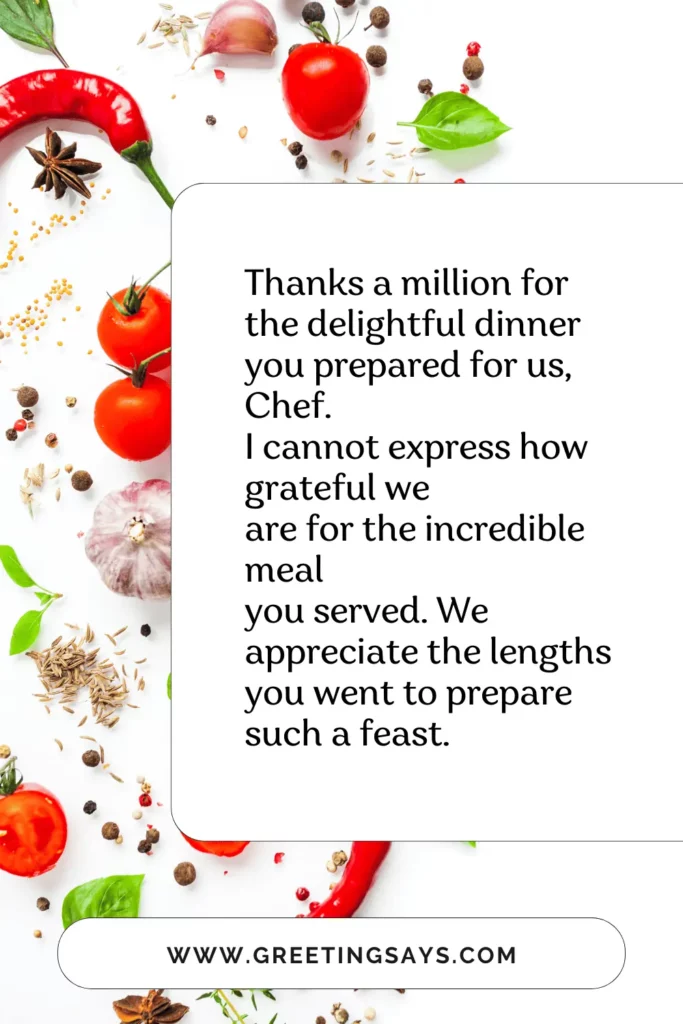 Inspiring Thank You Chef Messages Greeting Says Inspiring Thank You Chef Messages Greeting Says