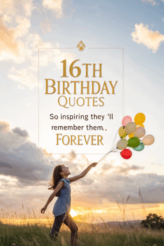 Inspirational 16th Birthday Quotes for Motivation and Joy