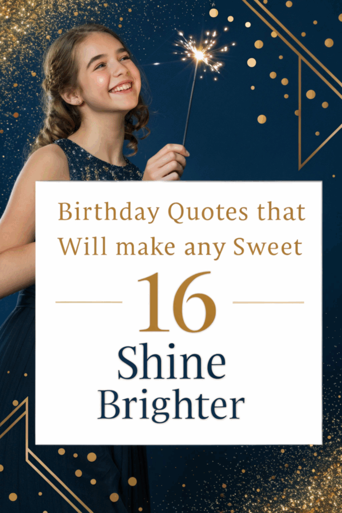 Unique Birthday Quotes for Sweet 16 Celebrations