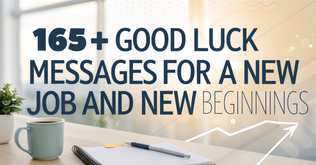 165+Good Luck Messages for a New Job and New Beginnings