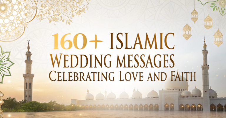 160+Islamic Wedding Message Celebrating Love and Faith