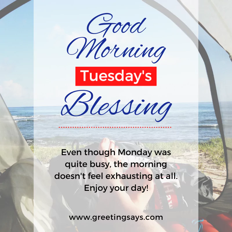 Good morning Tuesday's blessing