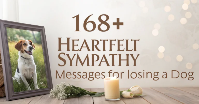 168+Heartfelt Sympathy Messages for Losing a Dog