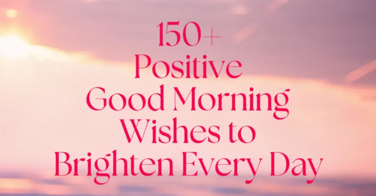 150+Positive Good Morning Wishes to Brighten Every Day